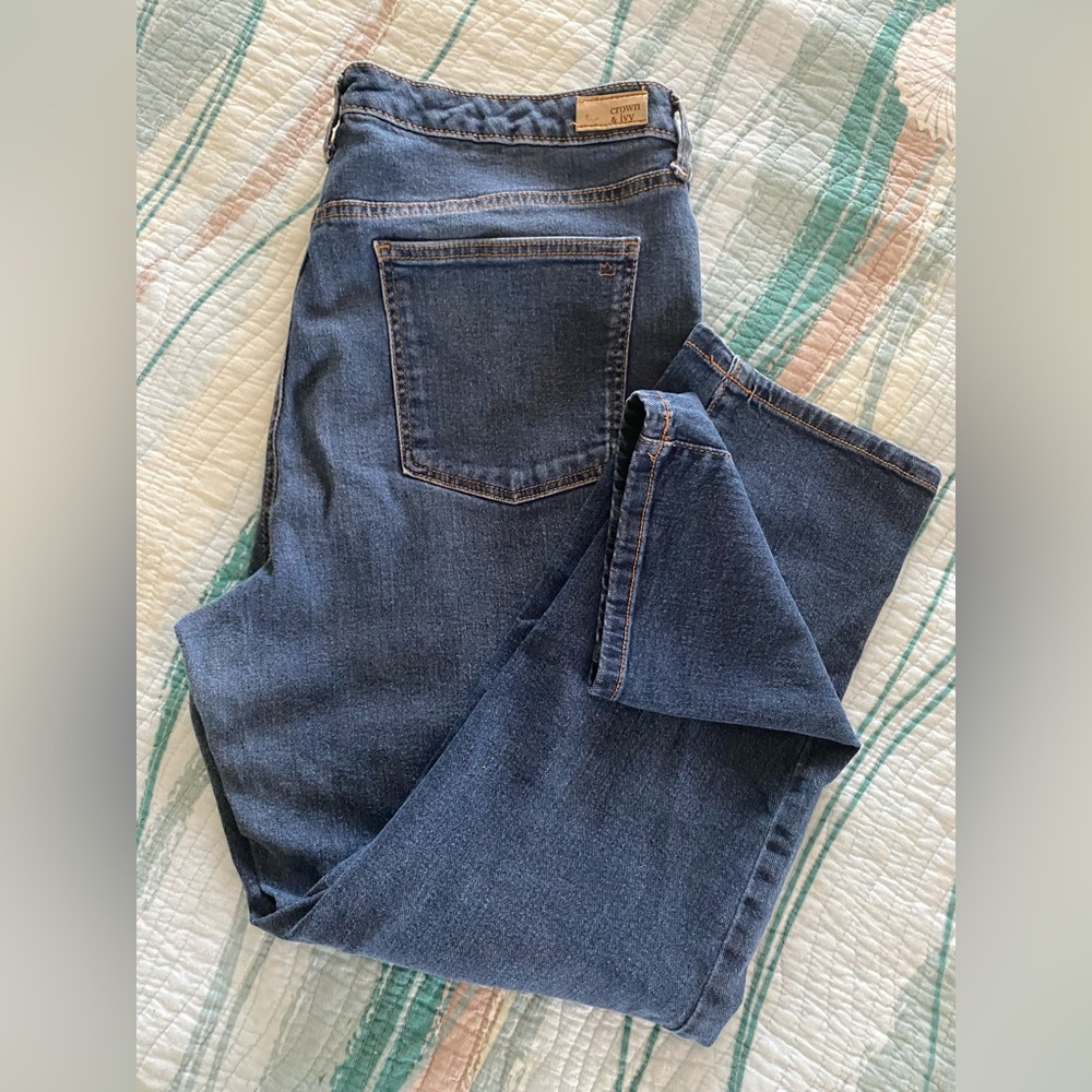 Crown and Ivy brand Classic Blue Denim Jeans size 16